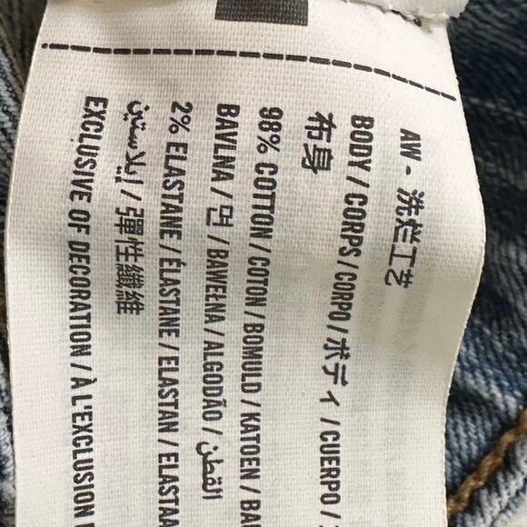 Abercrombie Kids High Rise Wide Leg Jeans sz 9/10 - Picture 8 of 9